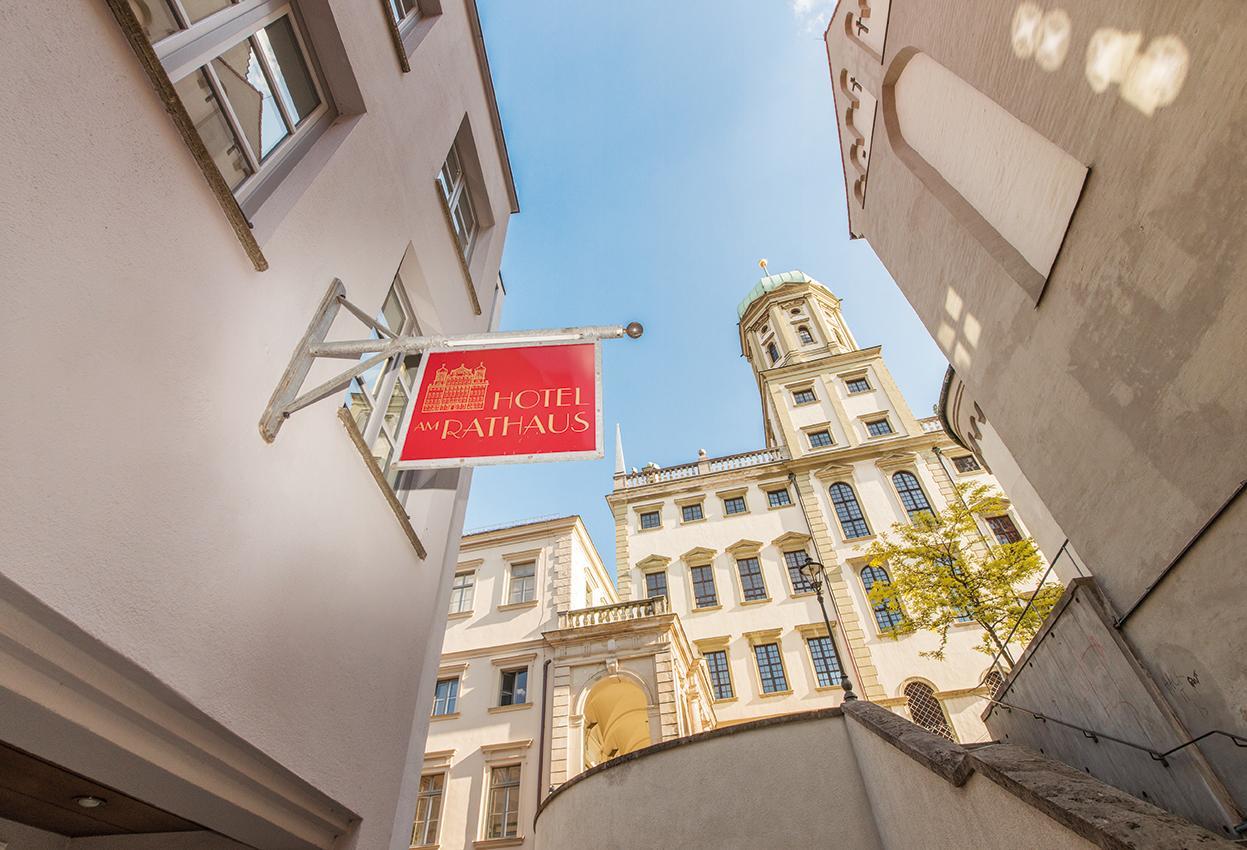Hotel Am Rathaus Аугсбург Екстер'єр фото